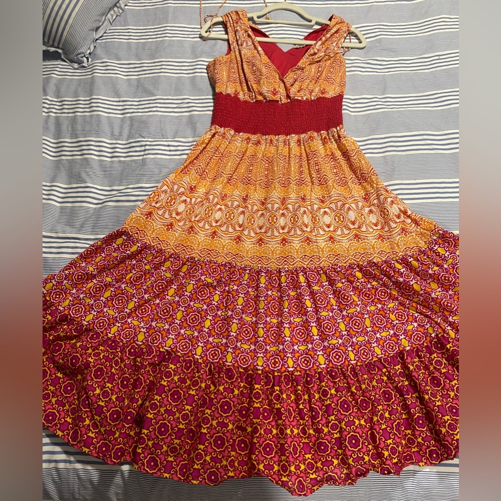 Indikka NY Boho Festival Maxi Dress Size M